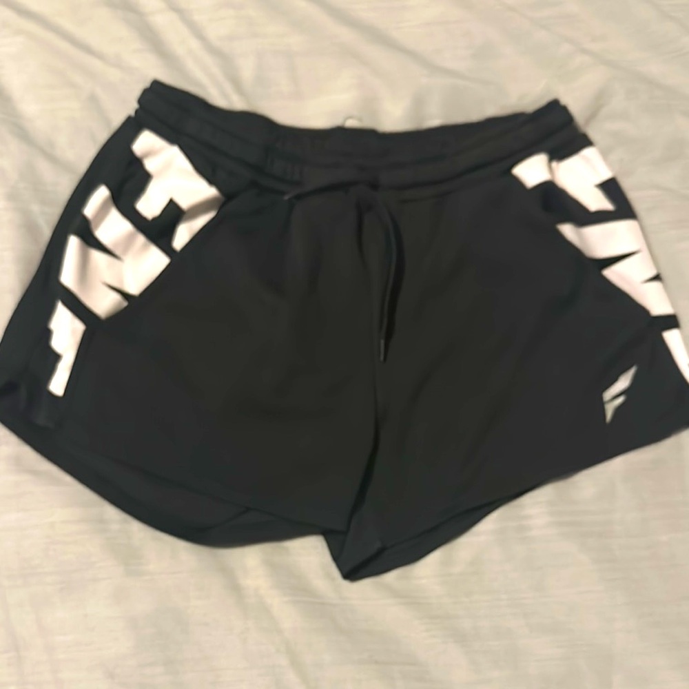 Flag Nor Fail Black and White Athletic Shorts